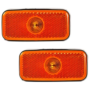 2X For Ford Transit MK6 MK7 2000-2013 Amber Side Marker Light Reflector Lens - Picture 1 of 12