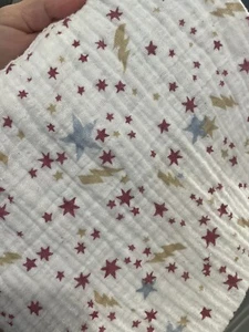 ADEN + ANAIS Harry Potter Muslin Baby Blanket Swaddle Lovey Stars Lightning Bolt - Picture 1 of 10