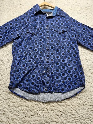 Camisa mediana Wrangler 20x 1364 con botones a presión perla para hombre Foto 1 de 4