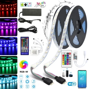 24V RGBW LED Streifen 4 in 1 LED Stripe 5050SMD IP65 Wasserdicht WIFI IR Dimmbar - Bild 1 von 16