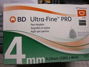 BD- Ultra-Fine PRO Pen- Nadeln 4mm 105Stück - Bild 1 von 5