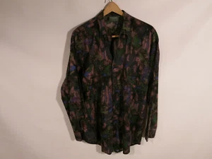 Triumph of CA USA 70s Multicolor Abstract Printed Buttondown Shirt Mens M Medium - Picture 1 of 8