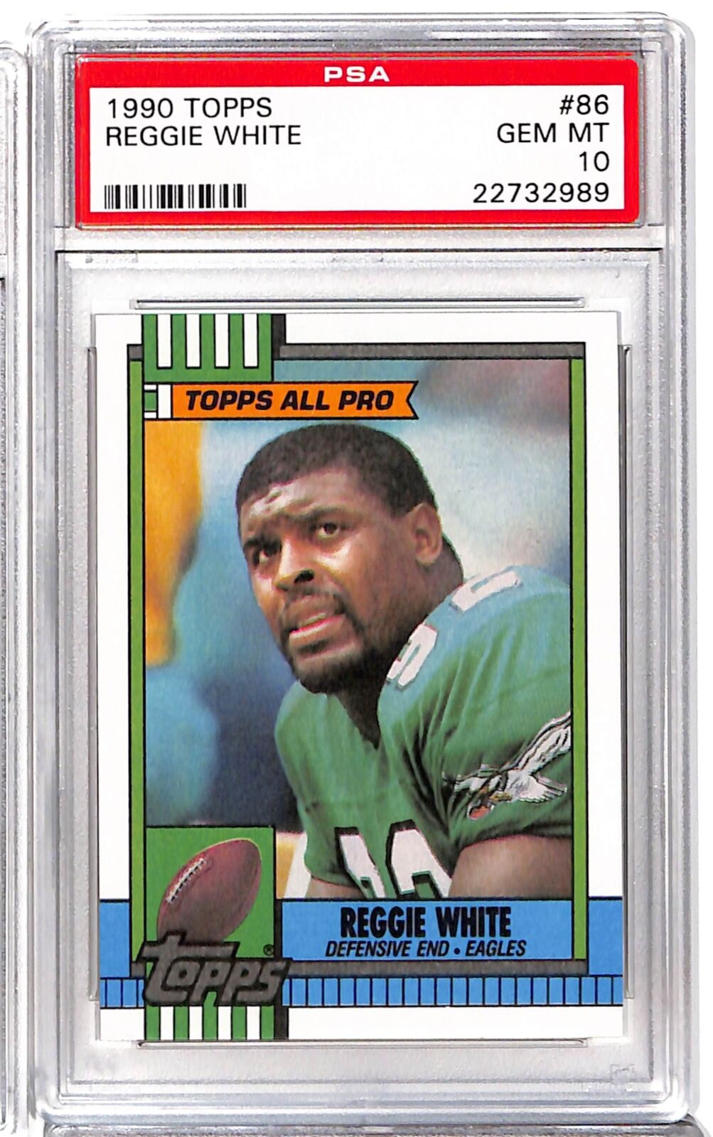 1990 TOPPS #86 REGGIE WHITE PSA 10 22732989