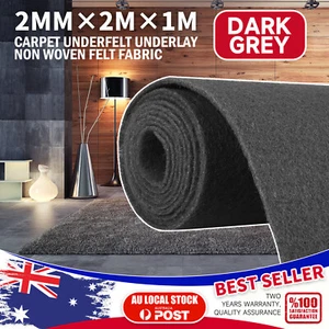 2mx1m Dark Grey Carpet Underlay Underfelt Boat Car Marine Yacht Re-Upholstery - Picture 1 of 22