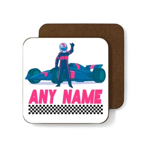 F1 Coaster - Formula One F1 Racing Driver Car Track Coaster Tea Coffee - Red - Picture 1 of 9