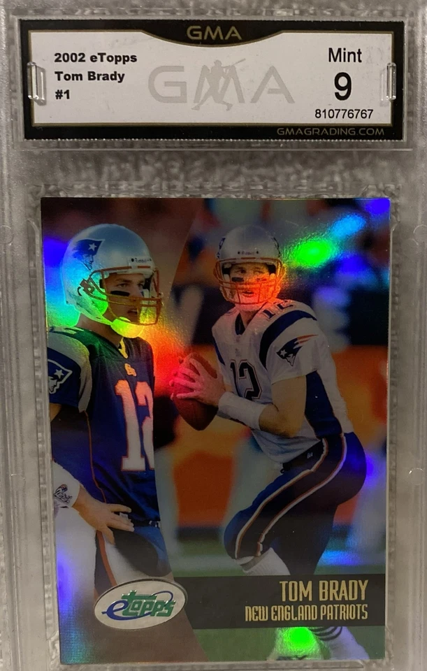 eTopps Refractor Tom Brady #1 2002 - N. E. Patriots QB - The Goat - GMA como nuevo 9 Foto 1 de 4