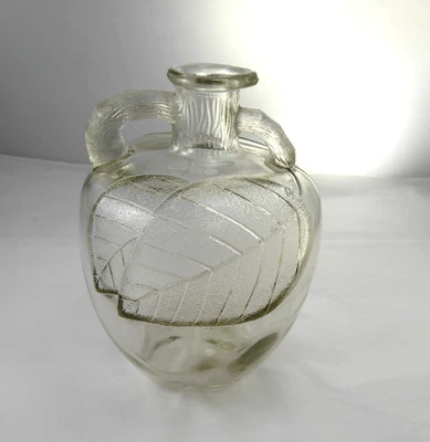 Jarra de vidrio vintage de vinagre de sidra de manzana de la Casa Blanca años 30 mango y caño 6,5" de alto Foto 1 de 4