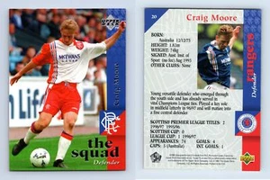 Craig Moore #20 Glasgow Rangers 1997-98 Upper Deck Football Trading Card - Picture 1 of 1