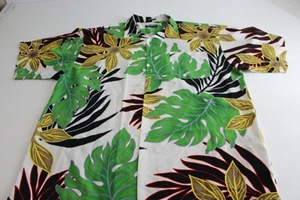 Koman Bold WILD Floral Pocket Poly CAMP SHIRT 2XL XXL - Picture 1 of 4