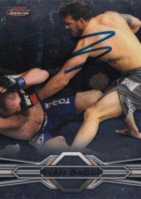 Ryan Bader Signed 2013 Topps Finest UFC Card #28 Autograph The Ultimate Fighter - Image 1 of 4