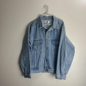 Nothing Else Is Pepsi Denim Jacket Vintage Size Large - Picture 1 of 8