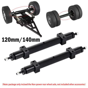Alloy Unpowered Rear Axle 120mm/140mm For Tamiya 1:14 Series Tractor Trailer Car - Picture 1 of 19