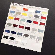 Ford Dealer 2005 Paint Color Chart - Dealer Sales Brochure - CARS