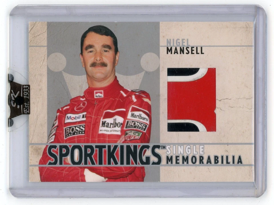 NIGEL MANSELL 2007 Sportkings F1 Silver Memorabilia Newman-Haas Wing #SM-15 JM - Image 1 of 2