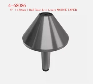 NUEVO MT4 75 grados 5" (130 mm) nariz de toro centro vivo MORSE TAPER #4 PARA TORNO - Imagen 1 de 5