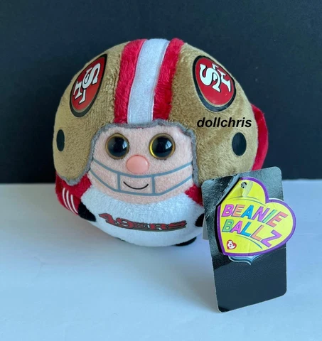 2012 TY Beanie Ballz San Francisco SF 49ers 5" NFL Plush HTF Ball New w/ Tags Cover