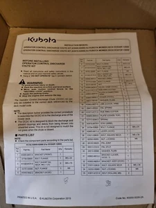 Kubota RCK60P / RCK72P - Operator Control Discharge Chute Kit - Picture 1 of 3