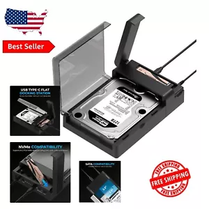 Tool-Free M.2 and SATA Docking Station with 10Gbps Transfer & Offline Cloning - Picture 1 of 10