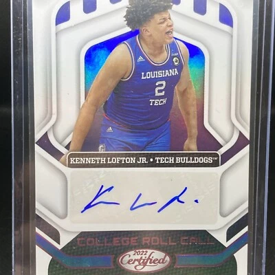 Kenneth Lofton Jr. 2022 Panini Chronicles Draft Picks Certified autograph - Image 1 of 4