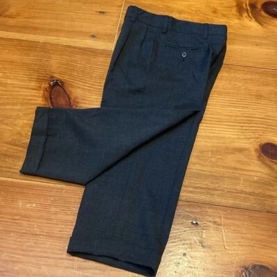 Брюки Brooks Brothers из флиса для мальчиков 6 Brooksease цвет древесного угля 100% шерсть - Изображение 1 из 4