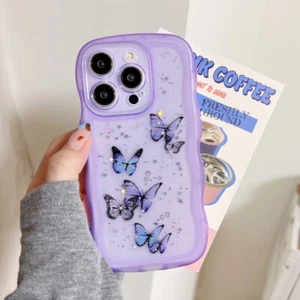 For iPhone 15 14 Pro Max 13 12 11 Bling Butterfly ShockProof Phone Case Cover - Photo 1 sur 21