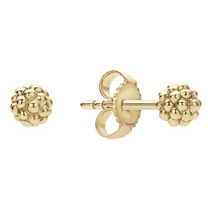 LAGOS Caviar Gold Beaded Stud Earrings in 18K Yellow Gold - Picture 1 of 4