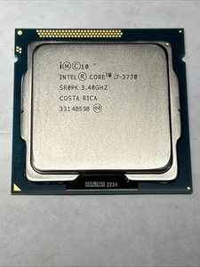 Intel i7-3770 SR0PK Quad Core CPU Processor Socket LGA1155 3rd 3.40GHz 8MB Cache - Zdjęcie 1 z 2