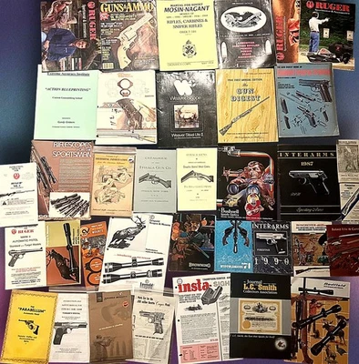 ENORME lote de folletos de caza de armas de colección catálogos libros ITHICA RUGER winchester Foto 1 de 4