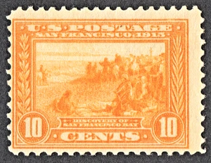 US Sc# 400 *MINT OG NH* { 10c PANAMA PACIFIC } GUIDELINE VARIETY 1912 CV$ 260.00 - Picture 1 of 3