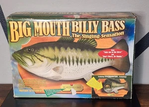 Big Mouth Billy Bass Singing Animated Fish 1999 Vintage Gemmy - Picture 1 of 5