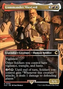 X 1 Commander Mustard NM Extended Art CLU 006 MTG Magic The Gathering - Picture 1 of 1