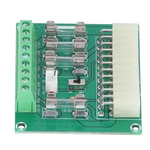 ATX Power Supply Adapter Module Wiring Breakout Board For 24PIN 20PIN Desktop PS - Picture 1 of 12