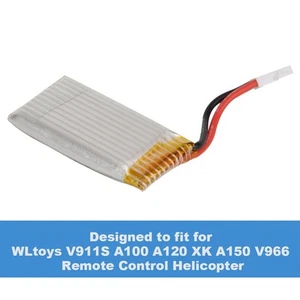 3.7V 300MAH Akku Passt Für WLtoys V911S A100 A120 XK A150 V966 Remote UI - Zdjęcie 1 z 9
