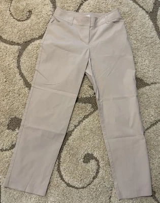 Pantalones elásticos para mujer Liz Claiborne Audra caqui talla 4 Foto 1 de 4