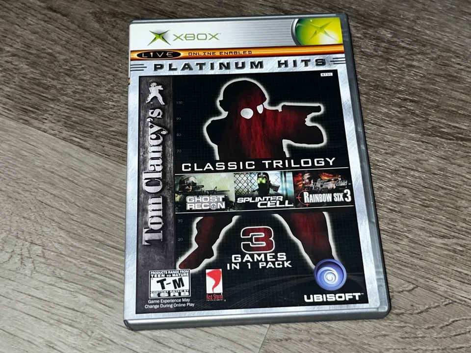 Tom Clancy's Classic Trilogy Microsoft Xbox Case & Discs Authentic - Image 1 of 4