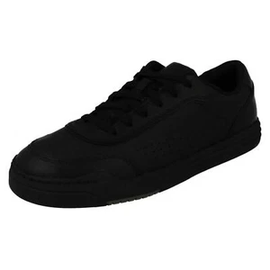 Zapatos escolares Clarks 'Urban Solo Y' de cuero negro para niños mayores con cordones - Imagen 1 de 18