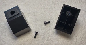 2 Black Plastic Foot Feet for Corsair iCUE 4000D Airflow Computer Case w/ Screws - Photo 1/4
