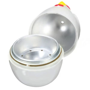 Eierkocher Wilderer Boiler Dampfer Mikrowelle für 1 Ei Plastik Huhn geformt - Bild 1 von 12