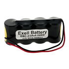 Exell 4.8V 700mAh NiCD Battery w/Wire Leads for Emergi-lite 850.0062 Light