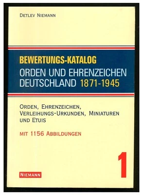Bewertungs-Katalog: Orden und Ehrenzeichen Deutschland 1871-1945 Badges Medals - Image 1 of 2