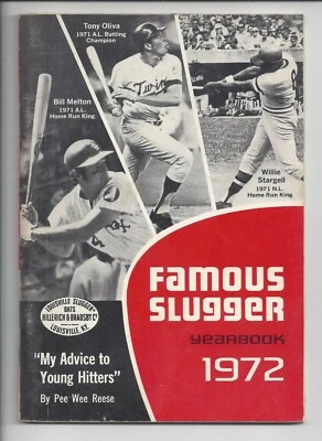 1972 Louisville Slugger Famous Slugger Yearbook  Willie Stargell Tony Oliva - Image 1 of 3