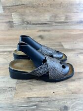 NAOT Woven Leather Criss Cross Strappy Sandal Slides Womens Size 10| 41