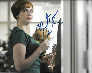 CHRISTINA HENDRICKS SIGNED AUTOGRAPHED MAD MEN ACTRESS 8x10 PHOTO COA - Picture 1 of 1