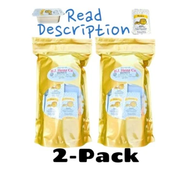 PAQUETE DE 2 100 paquetes HEINZ MIEL ÚNICA PORCIÓN 42 oz 1,2 kg KOSHER VER DESCRIPCIÓN Foto 1 de 4