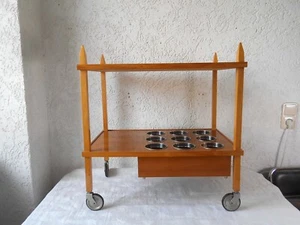 Mid-century modern  " Deutsche Werkstätten Hellerau " Servierwagen / Barwagen - Bild 1 von 12