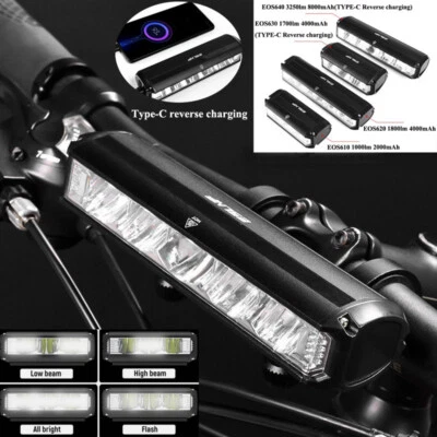 Waterproof Super Bright LED Bike Light USB Rechargeable Bicycle Front Headlight - Image 1 of 4