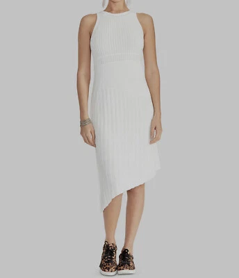 NUEVO $247 Vestido Vaina Suéter Informal Sin Mangas Blanco Rachel Roy Para Mujer Talla L Foto 1 de 2