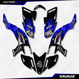 Kit de gráficos de carreras Blue Savage Camo se adapta a calcomanías 03-08 Yamaha YFZ450 ATV YFZ 450 - Imagen 1 de 2