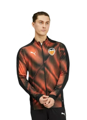 Chaqueta ajustada Puma VCF Stadium Valencia negra naranja para hombre 2XL Drycell 756355-03 Foto 1 de 4