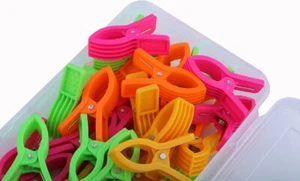 30 pz clip a molla in plastica morsetti per bucato e borsa clip sacchetto di plastica multicolore - Foto 1 di 2
